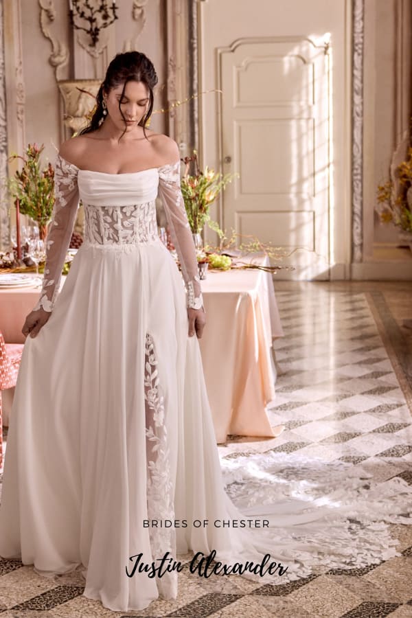 Brides of Chester introduces Justin Alexander Leila 88480